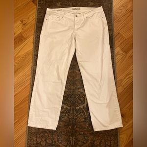 Lucky brand jeans white denim sweet crop cut size 6/28
